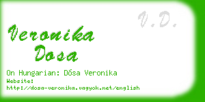 veronika dosa business card
